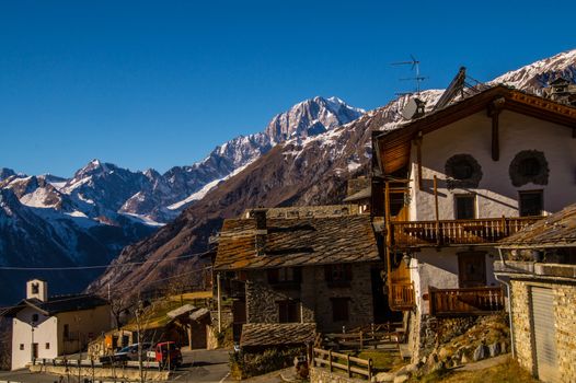 autumn landscape in the Italian Alps