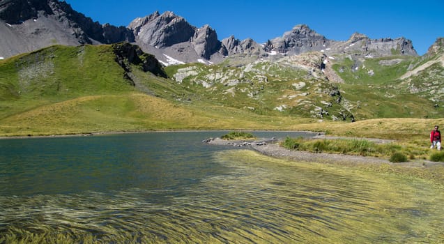 lake verney,petit saint bernard,val d'aoste,italy