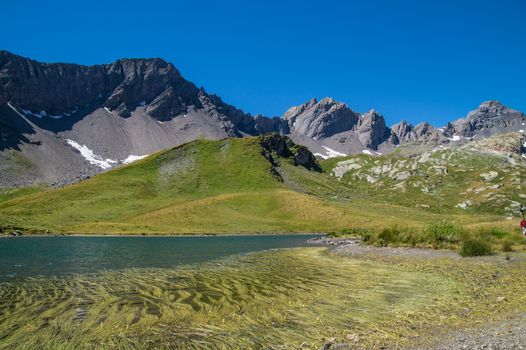 lake verney,petit saint bernard,val d'aoste,italy
