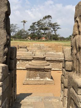 Shore temple is the structural building built with the block of granite at 8th Century AD. It is one of the Group of Monuments at Mahabalipuram and it has been classified as a UNESCO World Heritage Site. Shore temple is the oldest structural rock-cut stone temples of South India and contains complex of temples and shrines. This temple complex is initiated by King  Narasimhavarman II and it is called one of the Seven Pagodas in ancient times.