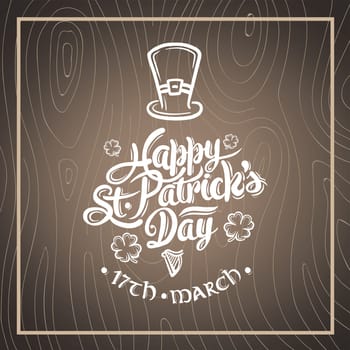 Digitally generated St patricks day greeting vector