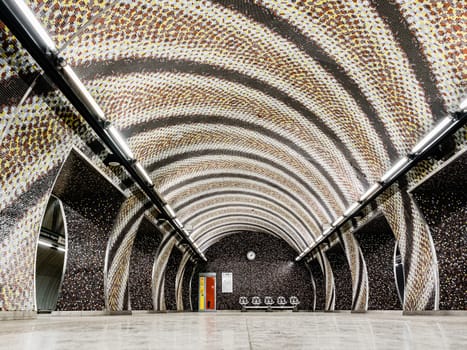 Ground level view of Gellert station in Budapest