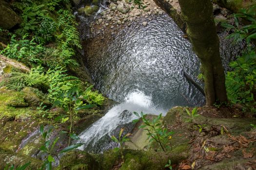 walk and discover the prego salto waterfall on the island of sao miguel, azores, Portugal.
