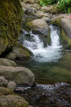 walk and discover the prego salto waterfall on the island of sao miguel, azores, Portugal.
