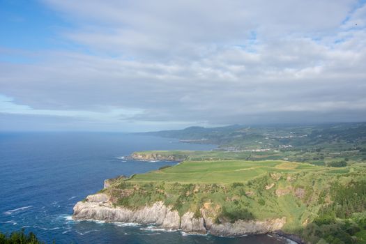 Walk on the Azores archipelago. Discovery of the island of Sao Miguel, Azores. Portugal
