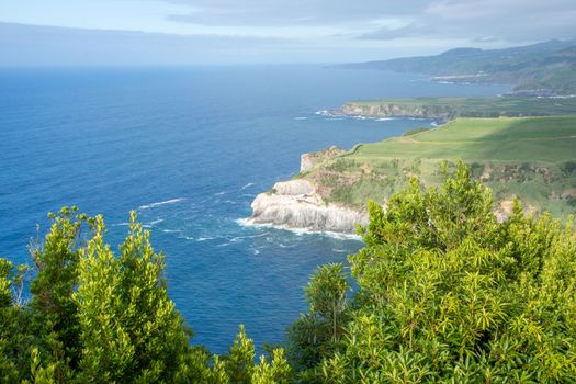 Walk on the Azores archipelago. Discovery of the island of Sao Miguel, Azores. Portugal