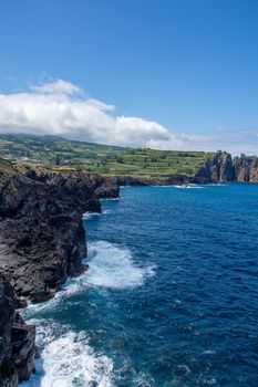 Walk on the Azores archipelago. Discovery of the island of Sao Miguel, Azores. Portugal