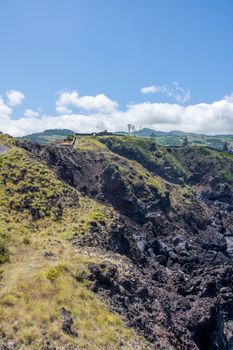 Walk on the Azores archipelago. Discovery of the island of Sao Miguel, Azores. Portugal