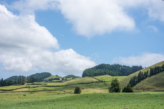 Walk on the Azores archipelago. Discovery of the island of Sao Miguel, Azores. Portugal