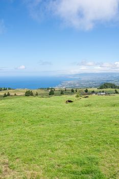 Walk on the Azores archipelago. Discovery of the island of Sao Miguel, Azores. Portugal