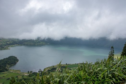 Walk on the Azores archipelago. Discovery of the island of Sao Miguel, Azores. Portugal