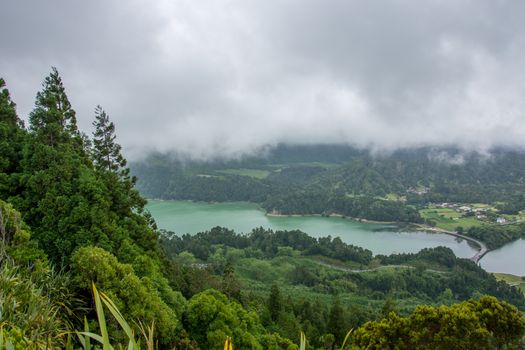Walk on the Azores archipelago. Discovery of the island of Sao Miguel, Azores. Portugal