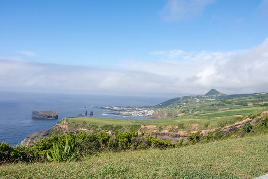 Walk on the Azores archipelago. Discovery of the island of Sao Miguel, Azores. Portugal