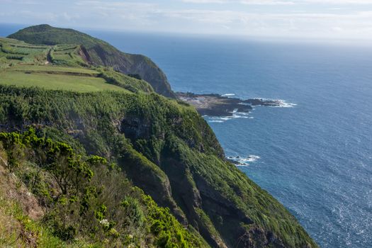 Walk on the Azores archipelago. Discovery of the island of Sao Miguel, Azores. Portugal