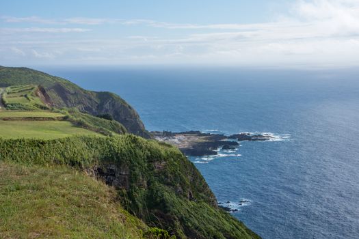 Walk on the Azores archipelago. Discovery of the island of Sao Miguel, Azores. Portugal