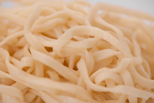 noodles close up on a light background