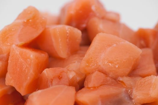 sliced raw meat closeup