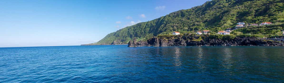 Walk on the Azores archipelago. Discovery of the island of sao jorge, Azores. Portugal. , Azores. Portugal. Velas