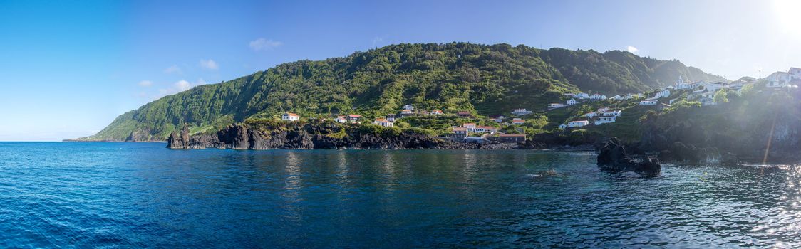Walk on the Azores archipelago. Discovery of the island of sao jorge, Azores. Portugal. , Azores. Portugal. Velas