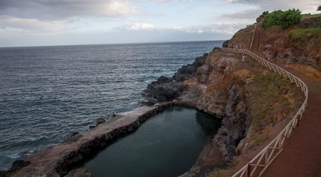 Walk on the Azores archipelago. Discovery of the island of sao jorge, Azores. Portugal. , Azores. Portugal. Velas
