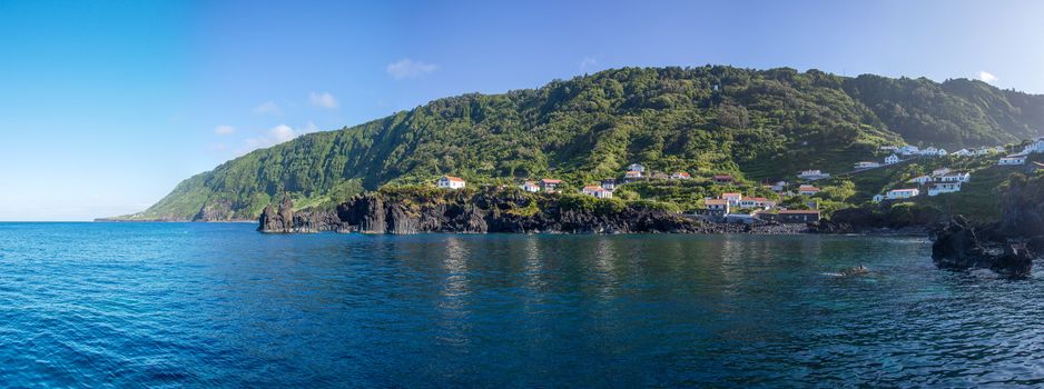 Walk on the Azores archipelago. Discovery of the island of sao jorge, Azores. Portugal. , Azores. Portugal. Velas