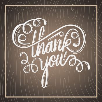 Digitally generated Thank you in cursive script
