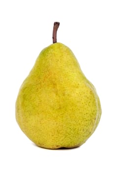 Fresh pear isolated on white background with clipping path