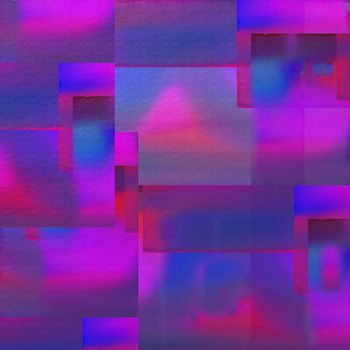 Abstract digitally generated watercolor background in purple pattern.