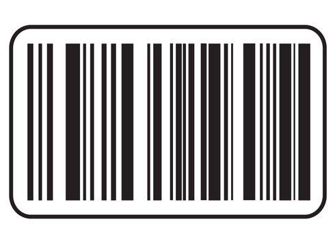 barcode icon, Black bar code icon. Symbol about shopping concept.