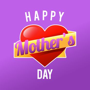 Digitally generated Happy mothers day vector
