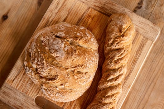 Making homemade bread during Covid-19 pandemic.