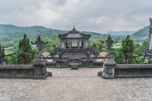 Khai Dinh Tomb emperor in Hue, Vietnam. A UNESCO World Heritage Site. Hue, Vietnam