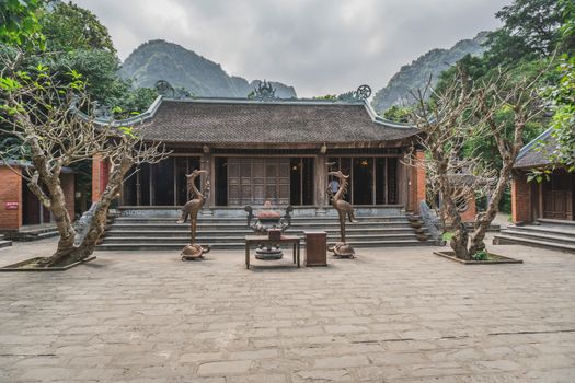 Beautiful pagoda in Vietnam. Ninh Binh, Vietnam