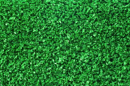 Plastic artificial grass textured