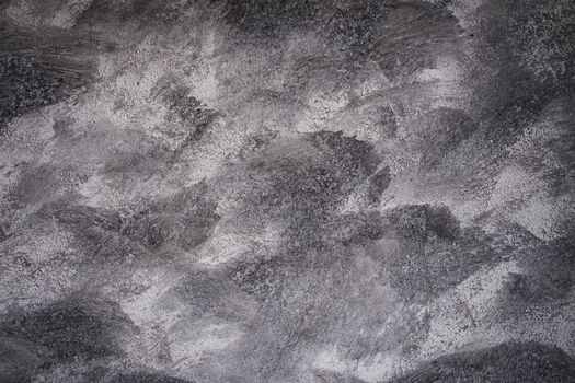 Concrete or cement wall with black color painting