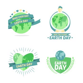 Digitally generated Earth day vectors