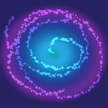 Techno digital virtual blue, violet and pink background. Vector