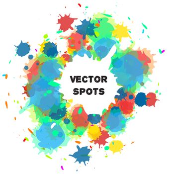 Art, creative and design background with spots. Vector