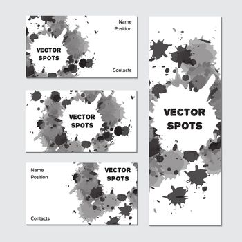 Art business card for creative, art and design company. Vector