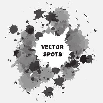 Art, creative and design background with spots. Vector