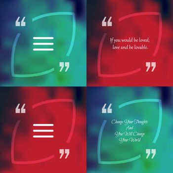 Nature and ecology template of square quote text bubble in form of leaf. Motivation quote. Change Your Thoughts And You Will Change Your World. Vector