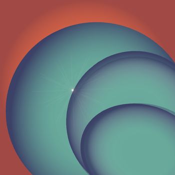 Abstract bright colorful background with circles in vector, eps