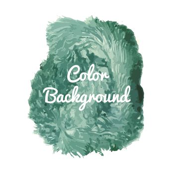 Bright abstract template with watercolor spot and splatter in vector