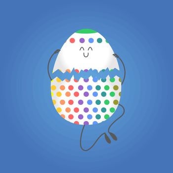 Happy easter, vector happy eggs in eps