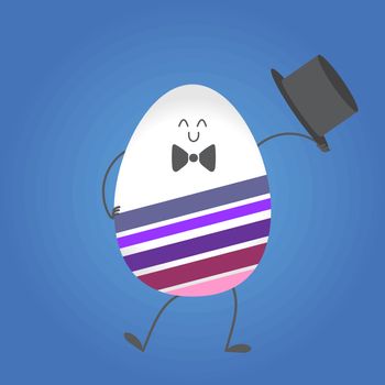 Happy easter, vector happy eggs in eps