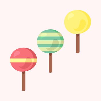 Vector set of ice-creams with three color themes