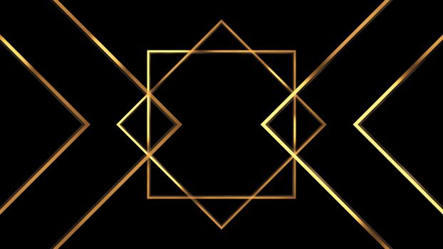 20s. Retro 1920 style. Abstract Art deco style linear geometric pattern gold tone vintage background.