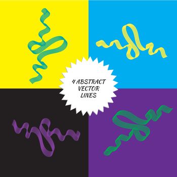 Abstract lines background as water, flow in vector