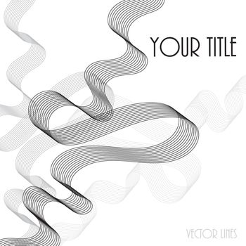 Abstract lines background as water, flow in vector