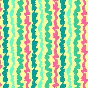 Vector pattern with lines and waves. It can be used both in vertical and horizontal way